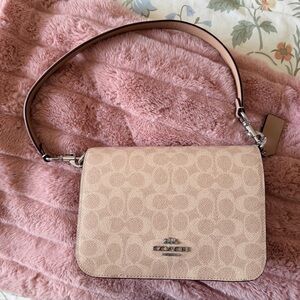 Coach Tan Quinn Bag in Signature Canvas USED ONCE
